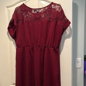 Burgundy Shein Dress